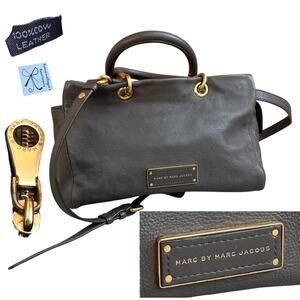 Marc by Marc Jacobs Too Hot to Handle Leather Satchel Handbag Purse